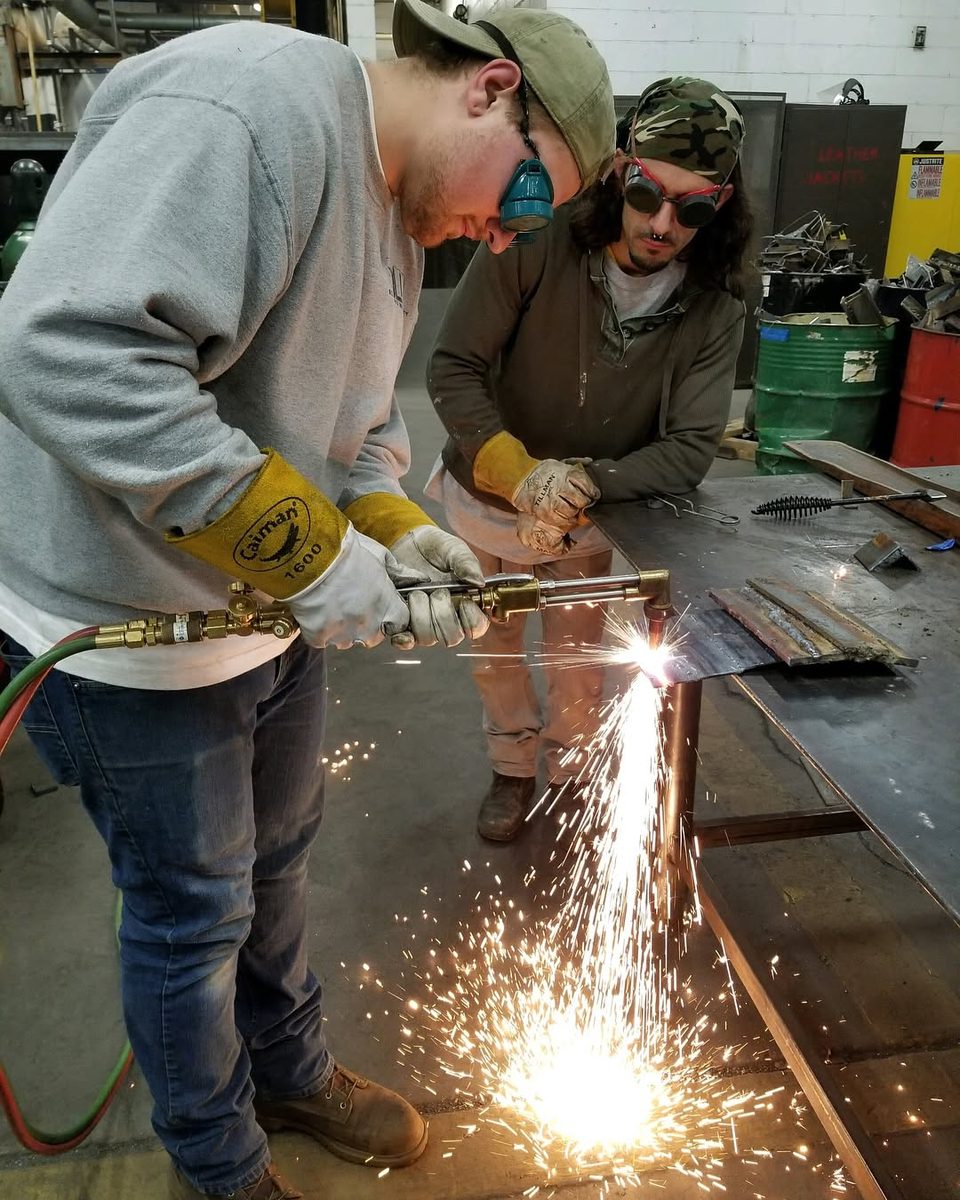 Mikey Fey, owner of Honey Home Restorations, at work on Long Island